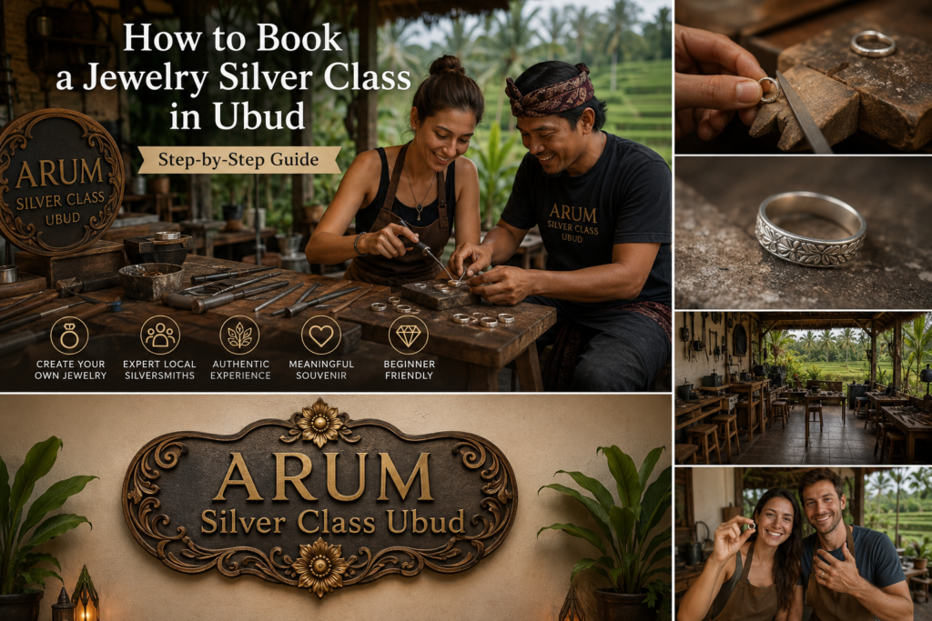 Book a Jewelry Silver Class in Ubud Bali with local silversmith experience